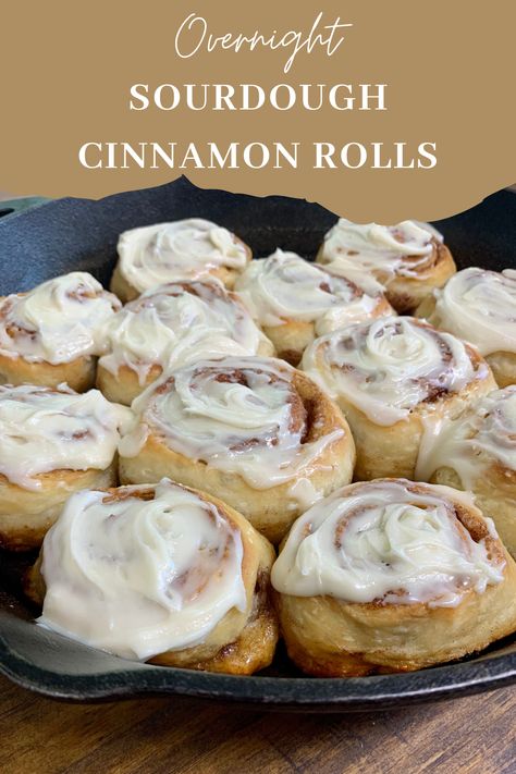 Cimmanon Rolls Sourdough, Sourdough Starter Recipes Cinnamon Rolls, Gf Sourdough Cinnamon Rolls, Simple Sourdough Cinnamon Rolls, Cinnamon Rolls Sourdough Starter, Over Night Sour Dough Recipe, Dairy Free Sourdough Cinnamon Rolls, Easy Sourdough Cinnamon Rolls Overnight, Cinnamon Rolls With Sourdough Starter