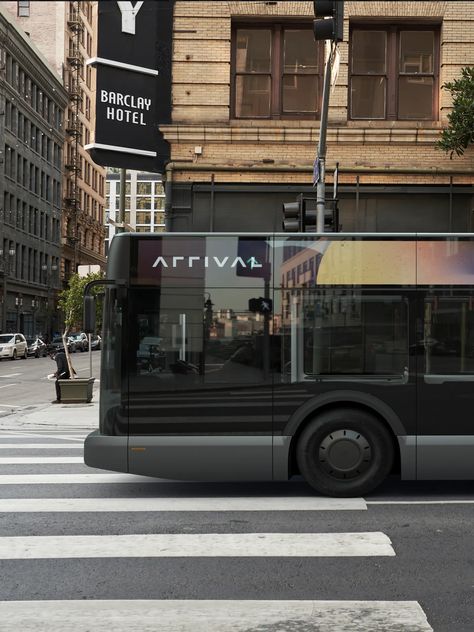 Arrival Bus Side View Bus Design Concept, Bus Terminal Design Concept, Futuristic Bus, Electric Bus Design, Bus Concept, Modern Transportation, Futuristic Limousine, Electric Bus, Bus Design