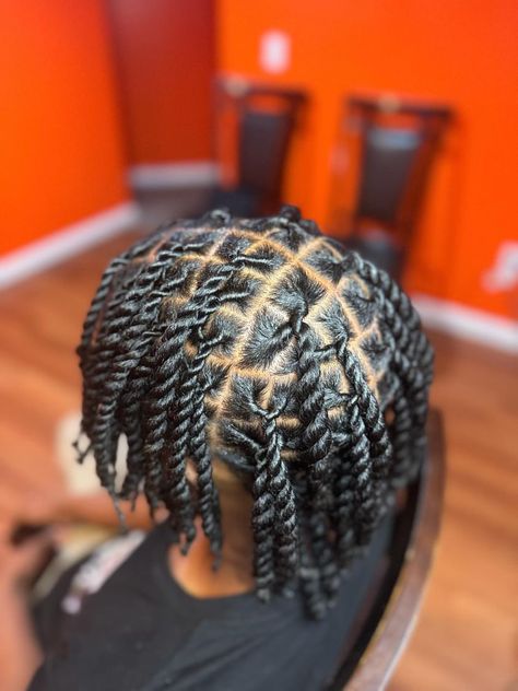 #twists #ropetwists #blackhairstyles #hair Two Strand Twists Men Short Hair, Twist Rope Braid, Triangle Twist Men, Full Head Twists Men, Plug Twists Men, Mens Hairstyles Twist, 2strands Twist Men, Black Man Twists Natural Hair, Y Twist Men