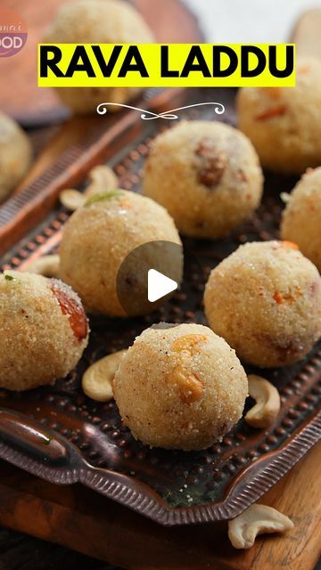 Vismai Food on Instagram: "Best Rava Laddu  HellO Foodies!!! Today i am sharing one of the super hit recipes Rava Laddu on vismai food youtube channel. Our simple Rava Laddu recipe is a super hit recipe viewed by Croes and liked in lakhs. Do try our best Rava Laddu recipe and share your feedback,  Ingredients  1 cup Rava (semolina) 1/2 cup Fresh Coconut gratings 1/4 cup Ghee 1/4 cup XCashews 2 tbsp Raisins 3/4 cup Sugar 100 ml Water 1/4 tsp Cardamom powder  #ravaladdu # ravvaladdu #perfectravaladdu #laddu #laddurecipes #diwalisweets #sweets #vismaifoodsweets #sweet #vismaifoodravaladdu #ravaladduintelugu #semolina #semolinaladdu #laddurecipe" Rava Ladoo Recipe, Rava Recipes, Rava Sweet Recipe, Rava Laddu Recipe, Rava Laddu, Rava Ladoo, Laddu Recipe, Diwali Sweets, Fresh Coconut