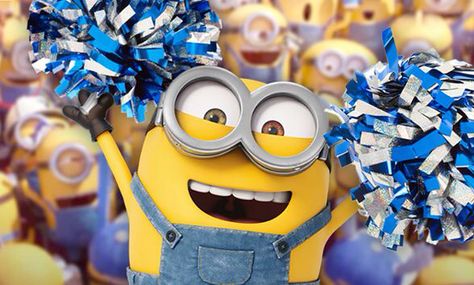 Minion Cheerleader Minion Games, Paradise Images, Minions Friends, Yellow Minion, Minions Images, Minions 1, Happy Birthday Clip, Minions Bob, Minion Cupcakes