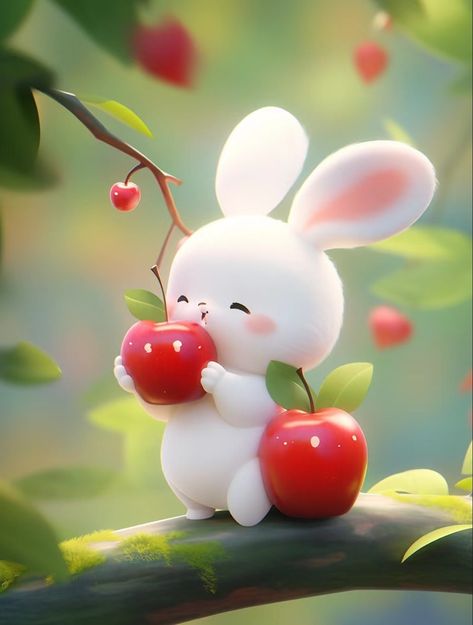 Cute Drawings For Him, Cute Dp, Cute Rabbit Images, Iphone Wallpaper Pink, Cute Backgrounds For Iphone, Beautiful Cartoon, Profile Images, Jelly Wallpaper, Cute Bunny Pictures