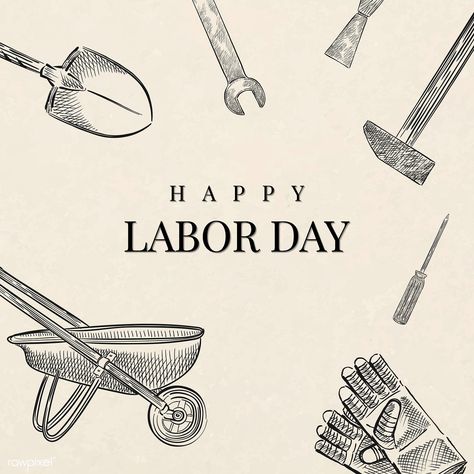 Construction equipments on a Happy Labor Day beige background vector | free image by rawpixel.com Labor Day Infographic, Happy Labour Day Poster Design, Labor Day Graphic, Labour Day Poster Design, May 1 Labor Day Poster, Labour Day Design, Labor Day Illustration, Labour Day Poster, Labor Day Clip Art