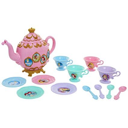 Royal Tea Set, Disney Princess Tea Set, Aqua Color Schemes, Disney Princess Bedroom, Royal Tea Parties, Disney Princess Toys, Toy Tea Set, Baby First Birthday Cake, Princess Bedroom