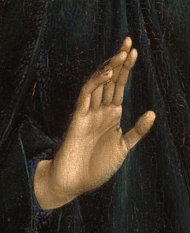 This is the most perfect thing ever Rogier Van Der Weyden, Show Of Hands, Jan Van Eyck, Hieronymus Bosch, Louise Bourgeois, Caravaggio, Hand Art, Sacred Art, Elder Scrolls