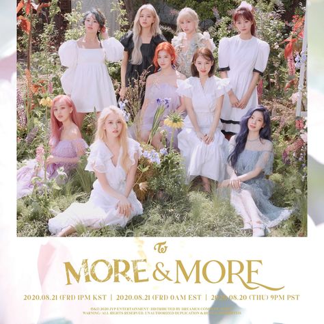 twice more & more english version online cover Twice More And More, Twice More & More, Twice Album, Twice Video, Twice Chaeyoung, Twice Tzuyu, Myoui Mina, Song Time, More More