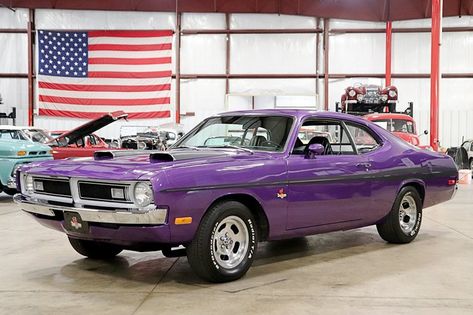 1972 Dodge Demon "Plum Crazy Demon" (Vin: LL29G2B218917) 1972 Dodge Demon, Plum Crazy Purple, Dodge Dart Demon, Dodge Demon, Car Man Cave, Plymouth Duster, Plymouth Belvedere, Dodge Power Wagon, Mopar Cars