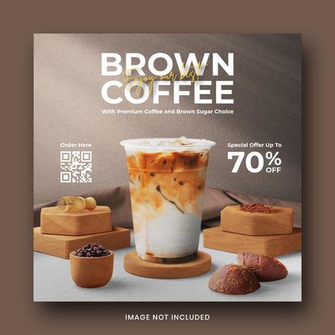 Cafe Offer Poster, Coffee Ads Design, Coffee Layout, Product Social Media Design, Coffee Offer, Coffee Banner, Coffee Ads, Cafe Poster, Coffee Poster Design