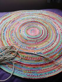 Colorful Braided Rug, Fabric Rugs Scrap, Rectangle Rag Rug Diy, Braided Scrap Fabric, Making Rugs From Fabric Scrap, Scrap Fabric Placemats, Scrap Fabric Rug, Scrap Rug, Denim Rag Rugs