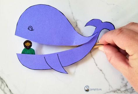 I love this Jonah and the whale craft! How fun Jonah And The Whale Clothespin Craft, Jonah And Whale Craft, Jonah And The Whale Craft Preschool, Jonah Crafts For Kids, Jonah And The Whale Activities, Jonah And The Whale Craft, Jonah Craft, Whale Craft, Whale Crafts