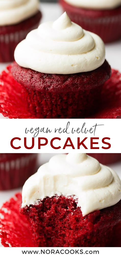 Vegan Red Velvet Cake, Vegan Red Velvet Cupcakes, Nutrition Day, Vegan Red Velvet, Vegan Cupcake Recipes, Cupcakes Red Velvet, Vegan Cream Cheese Frosting, Muffins Vegan, The Cheesecake Factory