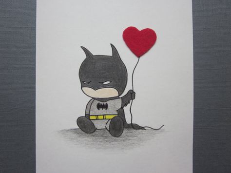 Batman Valentines, Cute Batman, Batman Gifts, Batman Inspired, Batman Theme, Batman Drawing, Robin Dc, Batman Birthday, Batman And Catwoman