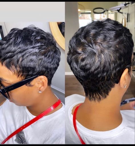 Styling Braids, Heavy Highlights, Hairstyles Wig, Short Relaxed Hairstyles, 2024 Hairstyles, Black Hair Short Cuts, Layered Pixie, Short Sassy Haircuts, Sassy Haircuts