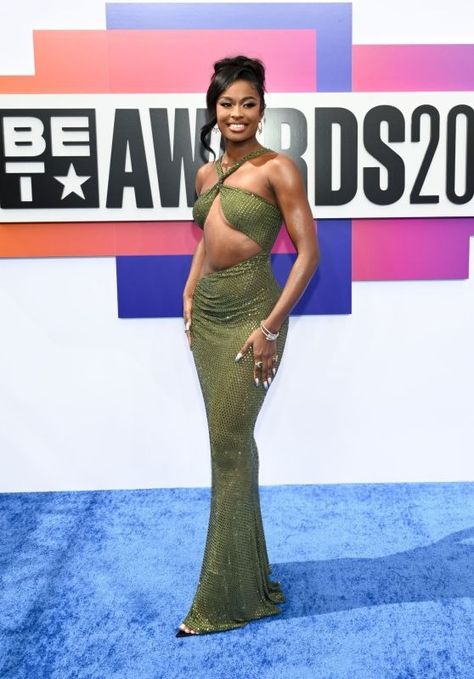 Coco Jones at BET Awards 2024 • CelebMafia Bet Awards Outfits, Coco Jones Outfits, Award Outfits, Grammy Outfits, Coco Jones, Gala Gown, Flamboyant Natural, Ashley Roberts, Rowan Blanchard