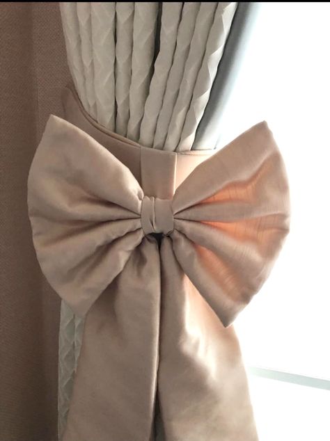 Any fabic and any colour , Ellis Hyde will creat beautiful bespoke bow tie backs for your curtains . . . . .  . #bespoke #custom #custommade #nurseryideas #nursery #nurserydecor #curtains #bespokecurtains #customcurtains #aesthetic #inspiration #grey #bow #tiebacks #handsewn #madeforyou Curtains Tie Backs Ideas, Curtains Holder Diy, Getting Pregnant With Twins, Crochet Nursery Decor, Stylish Doors, Curtain Holder, Crochet Nursery, No Sew Curtains, Pink Curtains