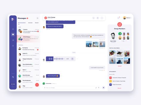 Chat/Messenger - Web App by Maksud Alam on Dribbble Chat Dashboard, Chat App Ui, Chat Website, Chatbot App, Chatbot Design, Ui Design Dashboard, App Design Layout, Ui Website, App Landing Page