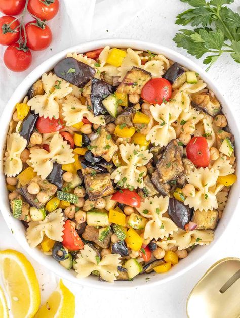 Eggplant Salad - Plant Based School Eggplant Side Dishes, Matt Adlard, Ways To Cook Eggplant, Roasted Eggplant Salad, Sauteed Eggplant, Eggplant Pasta, Eggplant Recipes Easy, Eggplant Caponata, Plant Based School