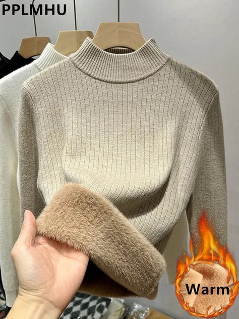 Pullover Women, Warm Sweater, Knitted Tops, Winter Tops, Warm Sweaters, Comfortable Tops, Sweater Pullover, Tops Fall, Winter Sweaters