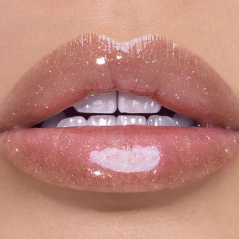 Natural Lip Gloss, Hot Pink Lips, Sugarpill Cosmetics, Rose Gold Sparkle, Shiny Lips, Gloss Labial, Lip Shine, Smokey Eyes, Lip Art