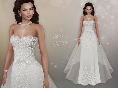 https://flic.kr/p/XQ9tAd | BEO - Victoria wedding gown | For The Trunk Show  August 19th - September 18th  TAXI  TAXI (After the event)  100% Original Mesh For Maitreya Lara Body Two styles - a tail can be pull off Sims 4 Wedding Tux Cc, Sims 4 Beach Wedding Dress, Sims 4 Cc Wedding Dress Alpha, Sims 4 Bridal Cc, Sims Cc Wedding Dress, Sims Wedding Cc, Ts4 Wedding Cc, Ts4 Wedding Dress, Sims4 Wedding Dress