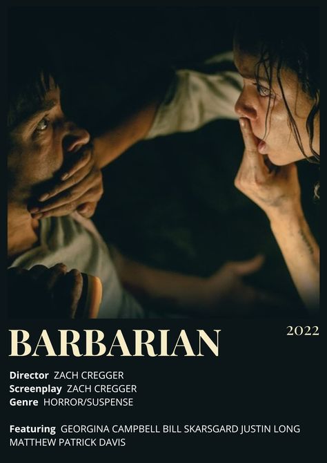 Barbarian Horror Movie, Barbarian Movie Poster, Barbarian Poster, Barbarian Movie, Movies Minimalist, 2024 Movies, 31 Nights Of Halloween, Minimalist Posters, Horror Movie Posters