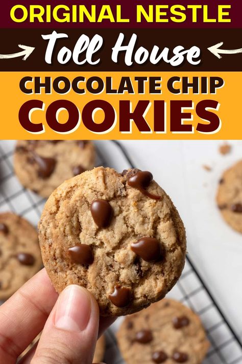 You can't beat original Nestle Toll House chocolate chip cookies. They're classic for a reason- warm, gooey, chocolatey, and perfect for snacking! Delicious. Nestle Toll House Chocolate Chip Cookies, Toll House Chocolate Chip Cookies, Nestle Tollhouse Chocolate Chip Cookies, Nestle Toll House Cookies, Tollhouse Chocolate Chip Cookies, Tollhouse Cookies, Toll House Chocolate Chip, Pan Cookies, Nestle Toll House