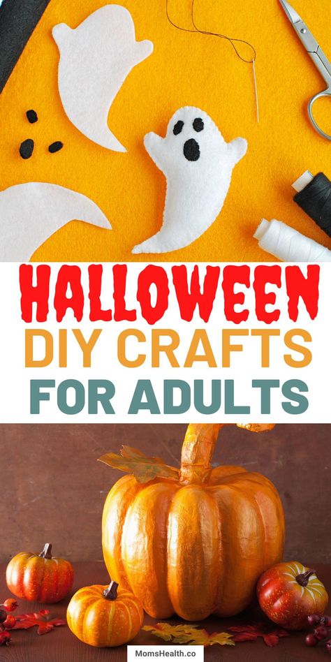 Need some spooky decor for your Halloween party? Here are 15 fun DIY Halloween crafts you can do that are perfect for adults! #halloween #halloweendiy #halloweencrafts Simple Halloween Crafts For Adults, Halloween Craft Ideas For Adults, Halloween Crafts For Seniors, Halloween Crafts For Girls, Halloween Crafts For Adults Diy, Diy Backdrop Ideas, Halloween Crafts For Adults, Diy Halloween Crafts, Ideas For Parties