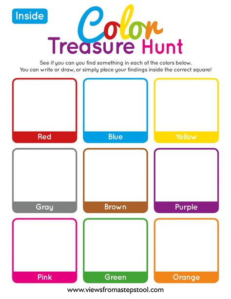 Rainbow Scavenger Hunt Printable, Color Scavenger Hunt Printable Free, Color Hunt Preschool Activities, Color Nature Scavenger Hunt, Color Scavenger Hunt Printable, Classroom Scavenger Hunt Preschool, Color Day Activities For Kids, Colour Scavenger Hunt, Sensory Scavenger Hunt