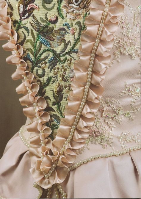 rococo inspired fashion Fashion Details Inspiration, Rococo Aesthetic, Rococo Dress, Rococo Art, Embroidery Fashion Detail, Rococo Fashion, 18th Century Fashion, Rococo Style, Inspiration Fashion