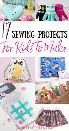 Simple Sewing Projects For Kids, Easy Kids Sewing Projects, Syprosjekter For Nybegynnere, Simple Sewing Projects, Sewing Machine Projects, Simple Sewing, Sew Ins, Beginner Sewing Projects Easy, Sewing Projects For Kids