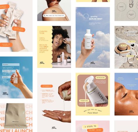 Elevate your skincare brand's social media presence with a vibrant, youthful aesthetic. Our fresh and engaging templates, featuring playful colors, are designed to capture the attention of the next generation. This curated package includes 10 Instagram portrait size templates and 10 Instagram story templates, all fully customizable on Canva to perfectly match your brand identity.  
.#CanvaTemplates #SocialMediaDesign #InstagramIdeas #PinterestTemplates #CreativeCanva Graphic Design In Canva, This Or That Social Media, Beauty Brand Social Media, Social Media Design Health, Social Media Inspiration Design, Instagram Testimonial Design, Canva Story Templates, Simple Social Media Design, Skin Care Social Media Design