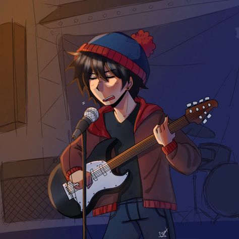 Day 2 • Hero / Music #stanweek2024 UGGGHH IGNORE THE ERRORS IN THE BG OR IN THE GUITAR I WAS SO BUSY ALL DAY BUT I'M HEREEEEEEEE 😈 #stanmarsh So Busy, South Park, Guitar, Fan Art, Music, Pins, Quick Saves