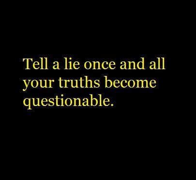 Men's Health Philippines Sunday Wisdom: It pays to protect your credibility. "Tell a lie once and all your truths become questionable." #quote I Hate Liars, Sarcasm Quotes, Truth And Lies, Creativity Quotes, Famous Words, Favorite Words, Life Facts, Quotable Quotes, Sign Quotes