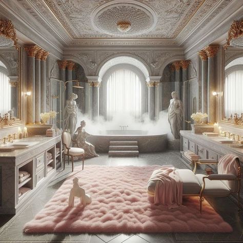 80s Interior Design, Home Spa Room, Pink Bedroom Design, Floor Bloxburg, Luxury Room Bedroom, Diy House Plans, Castle Aesthetic, House Floor Design, Castles Interior