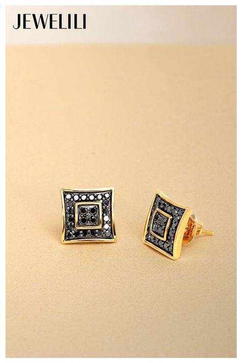 Upgrade your style game with these sleek black diamond stud earrings for men. The perfect accessory to add a touch of sophistication to any outfit. Shop now on Amazon. Black Diamond Stud Earrings, Mens Earrings, Black Diamond Earrings Studs, Black Diamond Studs, Stud Earrings For Men, Earrings For Men, Outfit Shop, Cubic Zirconia Necklace, Gold Stud Earrings