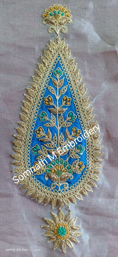 Marodi Work, M Embroidery, Floral Machine Embroidery Designs, Dori Work, Zardozi Embroidery, Gotta Patti, Lehenga Style, Simple Blouse Designs, Batik Fashion