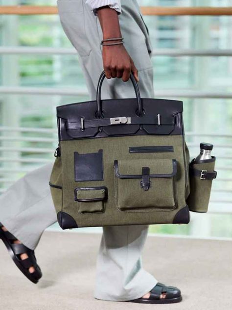 Men's Spring-Summer 2021 collection | Hermès USA Hermes Birkin Handbags, Hermes Men, Balenciaga Bag, Hermes Bags, 가을 패션, Coach Swagger Bag, Hermes Bag, Handbags For Men, Leather Items