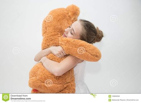 Teddy-Bear big enough to hug Hugging Stuffed Animal Pose Reference, Hugging Plushie Pose, Hugging Stuffed Animal, Hugging A Teddy Bear Pose, Hugging A Plushie, Wonderful Wednesday, Bear Hug, Art Reference Photos, Art Reference