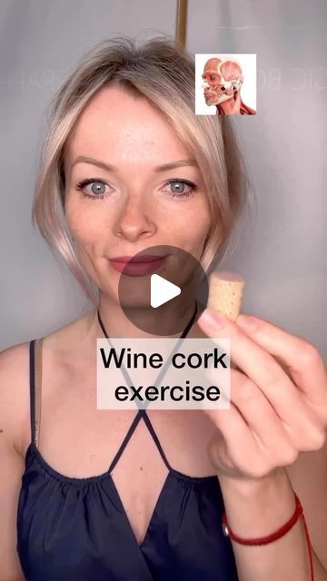 Yulia Diumea on Instagram: "🔥Nasolabials folds, marionette lines, jowls…all this caused by tension in this muscle!!! 👉Wine cork exercise! Chewing muscles release!!! Most important muscles in our face!!! 24/7 tensed.Any time try to relax it.  👉Repeat this easy movement  with cork every time when you remember and you chewing muscles will thank you!If you feel any pain, please don’t do left and right movements!  👉Not medical advice! ⬇️ 🔥Next week I will launch a course against Nasolabial folds and marionette lines!!! And there will be a huge module for Chewing muscles!!!  👉Stay tuned!!!!! ❤ I appreciate any you feedback and comments! ❤️You encourage me to create more content!   #corkexercise #TMJ #chewingmuscles #faceexercises #faceposture #facetaping #faceexpert #selfcare #beautysecret Facial Tape For Wrinkles, Jowl Exercises, Jaw Exercises, Wrinkles Remedies Face, Face Massage Techniques, Marionette Lines, Natural Face Lift, Face Tightening, Face Yoga Exercises