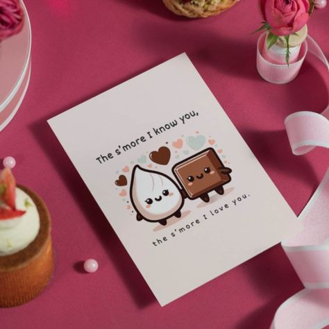 🍫Valentines Day S'mores Card, Anniversary Card, Gift for Boyfriend, Gift for Girlfriend, Husband / Wife, Punny Card, S'mores Friends🍫 https://skcardboutique.etsy.com/listing/1654903186 Birthday Card Ideas For Husband, Birthday Card Ideas For Girlfriend, Pizza Card, Punny Cards, Funny Pizza, Diy Projects Gifts, Funny Valentines Day, Easy Love Drawings, Pizza Funny