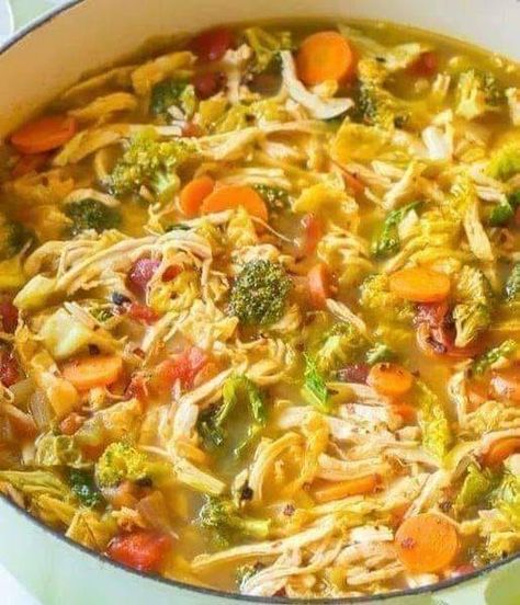 Mediterranean Diet Recipes 2024 | Detox Southwest Soup | Facebook Southwest Soup Recipe, Southwest Soup, Detox Chicken Soup, Southwestern Chicken Soup, Southwest Chicken Soup, Carb Free Recipes, Easy High Protein Meals, Low Carb Easy, Southwest Chicken