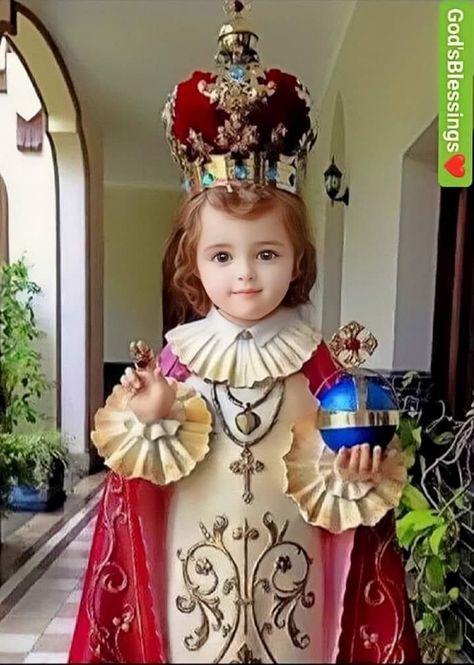 Divine Infant Jesus, Wedding Anniversary Message, Mother Mary Pictures, Our Father Who Art In Heaven, Jesus Our Savior, Infant Of Prague, Mother Mary Images, Catholic Pictures, Saint Quotes Catholic