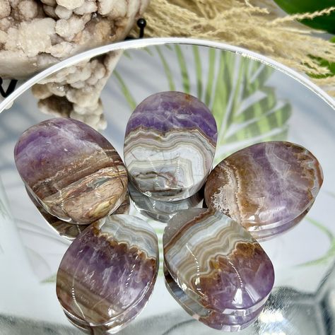 Amethyst with Mexican Lace Agate Palm Stone Healing Meditation Crystal https://www.malaand.me/products/amethyst-with-mexican-lace-agate-palm-stone-healing-meditation-crystal #crystalhealing #crystallove #crystalmagic #crystalenergy #crystalshop #crystalsforsale #australia #crystal #crystalcollection #amethyst #mexican #laceagate #meditation #palmstones Mexican Lace, Crystals For Sale, Meditation Crystals, Crystal Magic, Stone Healing, Healing Meditation, Palm Stone, Psychic Abilities, Energy Crystals