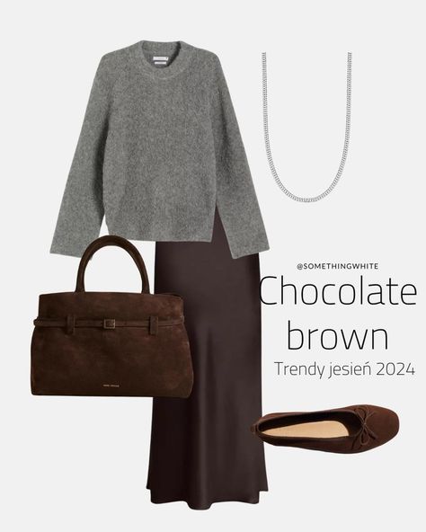 Scandinavian Fashion Women, Trend 2024, London Outfit, Brown Skirt, Brown Outfit, Smart Casual Outfit, Classy Casual Outfits, Fall Fashion Outfits, How To Look Classy