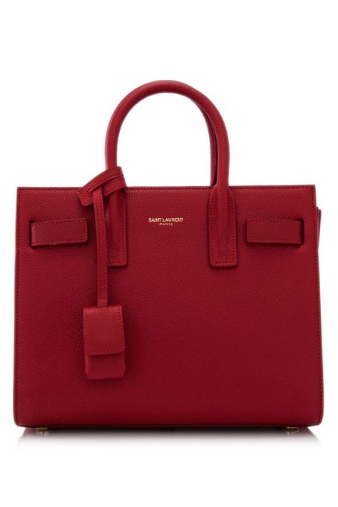 Womens Handbags  : SAINT LAURENT  Saint Laurent Classic Nano Sac De Jour | Reebonz French Handbags, Red Leather Purse, Diy Handbag, Authentic Designer Handbags, Kelly Bag, Red Handbag, Handbag Heaven, Hermes Handbags, Day Bag