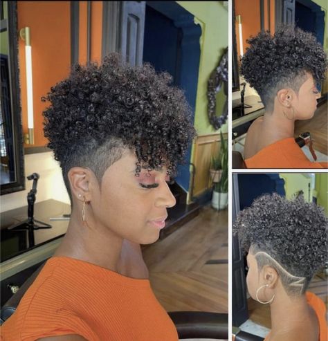 African Bread, Natural Mohawk, Natural Hair Mohawk, Natural Haircuts, Side Fade, Natural Hair Haircuts, Short Hair Designs, Short Natural Curly Hair, Short Shaved Hairstyles