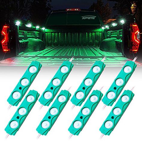 Truck Bed Lights, Bed Lighting, Led Truck, Pod House, Bed Interior, Green Led Lights, Tacoma Truck, Bed Light, Power Wire