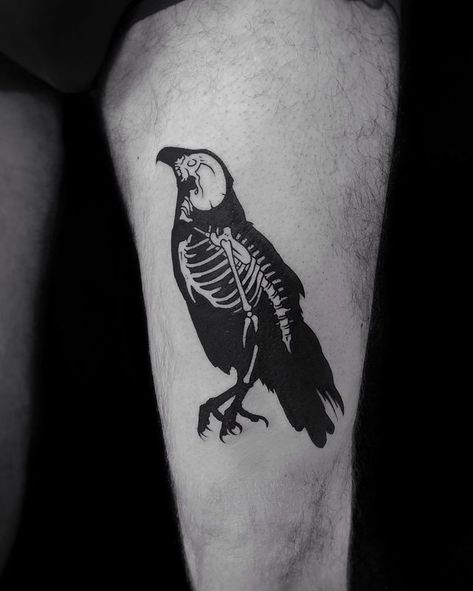 Bones Tattoo, Sin Tattoo, Tattoo Skulls, Skeleton Tattoo, Cool Tattoo Drawings, Bone Tattoos, Crow Tattoo, Skeleton Tattoos, Skull Pictures