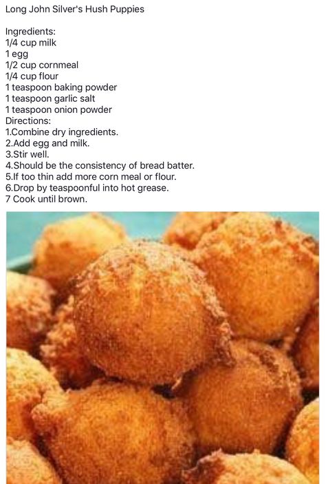 Long John Silver Hush Puppies Recipe, Long John Silvers Hush Puppies Recipe, Copycat Long John Silvers Hush Puppies, Hush Puppies Recipe Easy, Long John Silvers Hush Puppies, Hush Puppies Recipe With Corn, Easy Hush Puppy Recipe, Fish Batter, Fried Cornbread