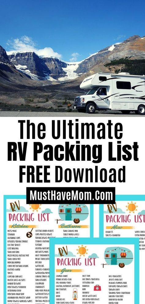 What To Pack For Rv Camping, Rv Packing List Free Printable, Packing List For Camper Trailer, Packing List For Camping In A Camper, Travel Trailer Packing List Rv Checklist, Travel Trailer Packing List, Travel Trailer Must Have List, Trailer Packing List Rv Checklist, Rv Camping Checklist Family